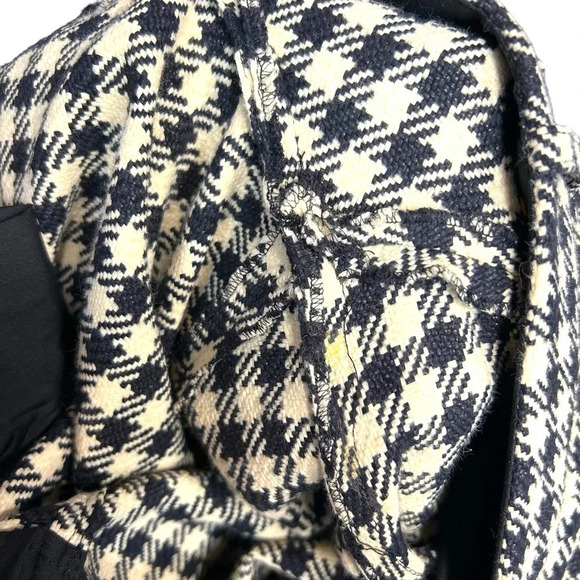 Victoria Beckham Plaid Check Gingham‎ Houndstooth Pants Trousers Size US 10 - Picture 12 of 12